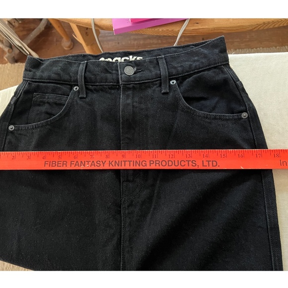 MOTHER DENIM 'SNACKS' The Candy Stick Maxi Skirt in Licorice Wash - NWT! - 27 - Picture 10 of 11